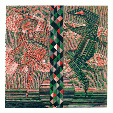 Rozdělení /2002/ 32x32 cm